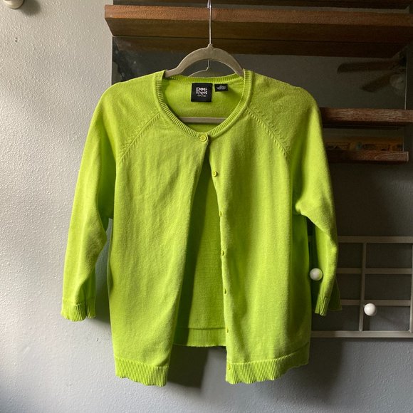 Emma Tricot Green Cardigan - Picture 1 of 4